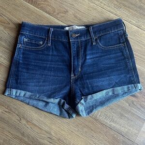 Hollister Dark Blue Jean Shorts